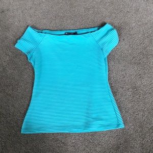 Turquoise Off-Shoulder Top